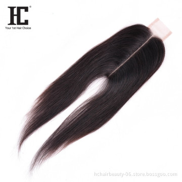Wholesale Hot Selling 2x6 Lace Closure Brazilian Human Hair Straight Wave 2*6 Swiss Lace closure